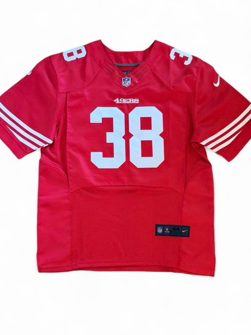 San Francisco 49ers Nike On Field #38 NFL Football Jersey Size 44 Red